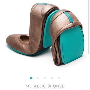 Tieks Metallic Bronze size 8